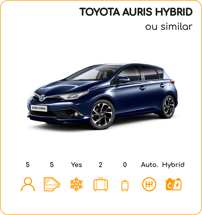 Classe V Toyota Auris Hybrid